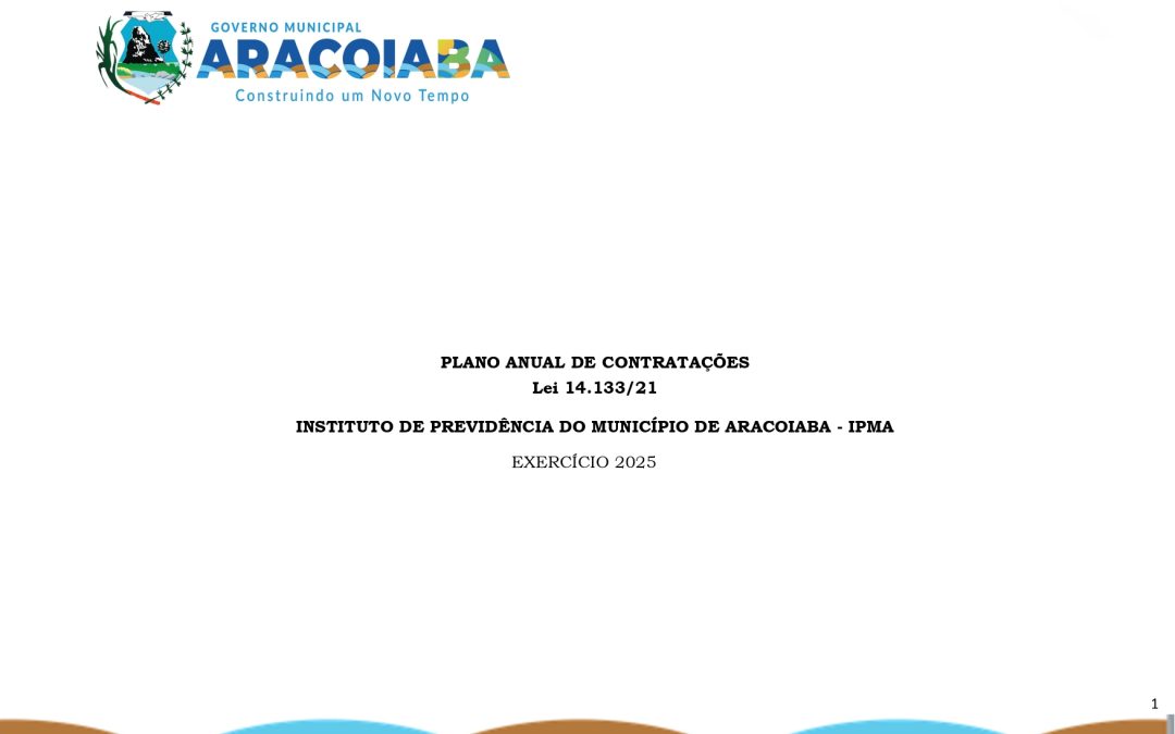 Plano Anual de Contratações